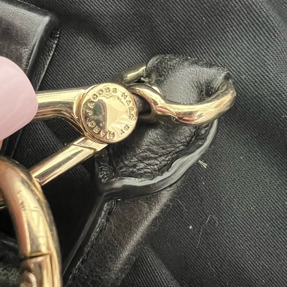 Marc by Marc Jacobs Black Leather Shoulder Bag Gold Hardware | Includes Dust Bag - Picture 13 of 14